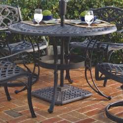 Sophia & william patio dining set 5 pieces for 4, 4 swivel dining chairs furniture set x 1 square 37x 37 umbrella table for outdoor garden lawn pool metal frame easy to care 4.2 out of 5 stars 176 $679.69 $ 679. 48-inch Round Black Metal Outdoor Patio Dining Table with ...