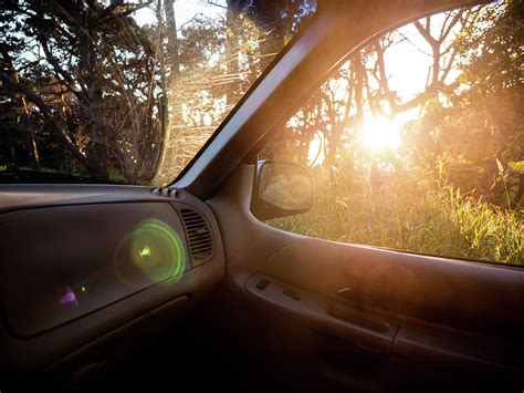 Sunlight Shining Through Passenger Side Window Of Car Photograph By