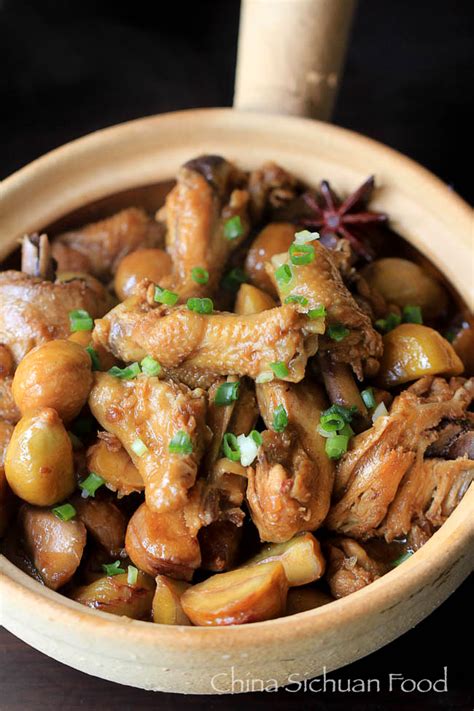 Chicken salad is like a box of chocolates. Braised Chicken with Chestnut | China Sichuan Food