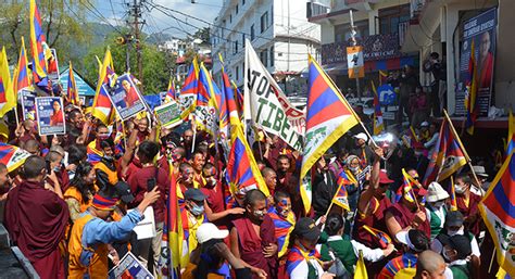 China Gets Out Of Tibet Tibetans Protest On Tibetan National Uprising