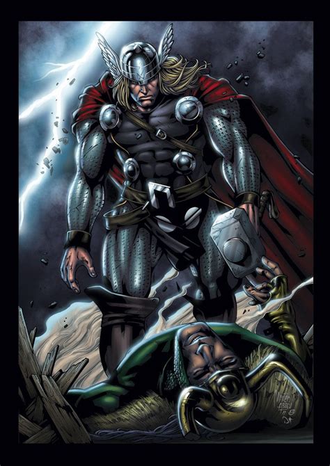 Thor Vs Loki By David Ocampo On Deviantart Thor Art Thor Thor Comic