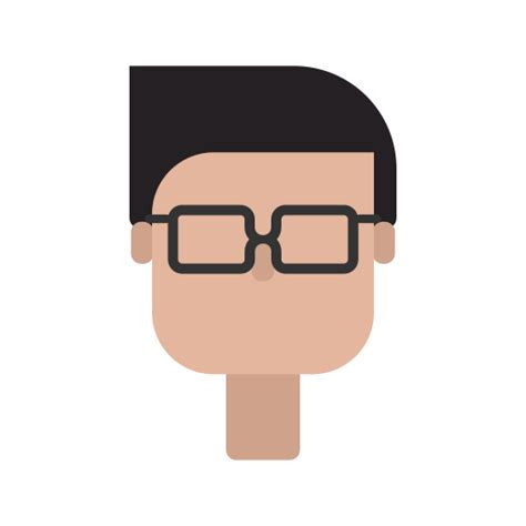 Personal Avatar Man Ponytail Glasses Png Hot Sex Picture