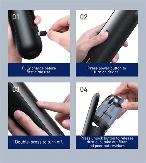 baseus 4000pa vacuum cleaner wireless vacuum portable handheld auto vacuum cleaner for car home