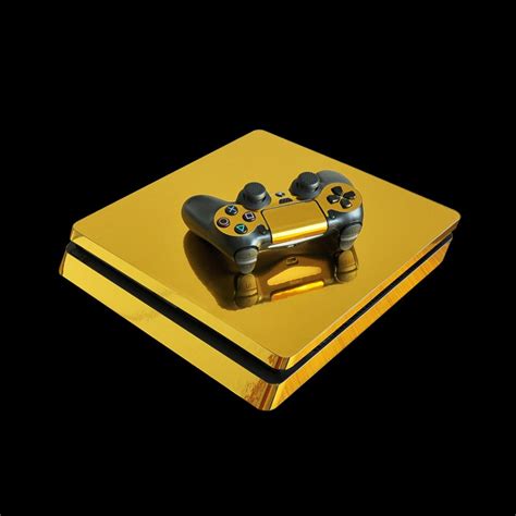 Gold Sticker Vinyl Cover Decal For Ps4 Slim Skin Sticker For Sony Play