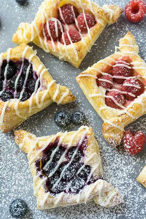 Peel, core and chop apples up coarsely. Berry and Cream Cheese Puff Pastries (Step by Step Photos ...
