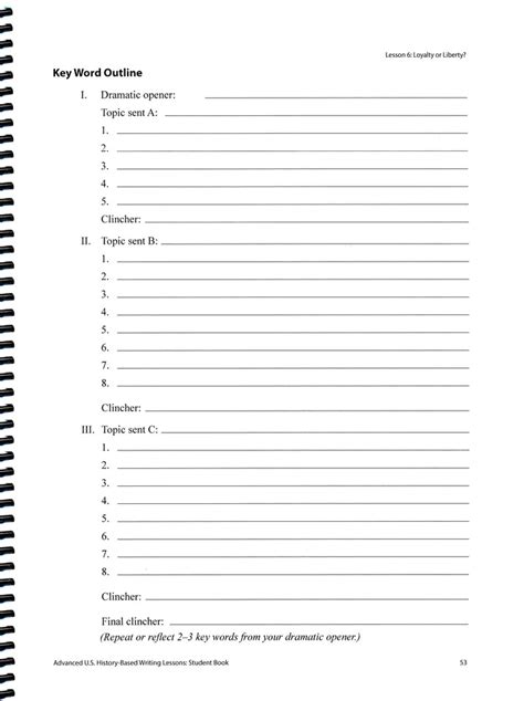Key Word Outline Iew Student Resource Packet Iew R O C K Solid Home