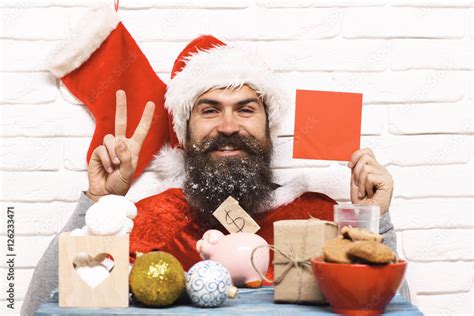 Hipster Santa Claus Stock Foto Adobe Stock