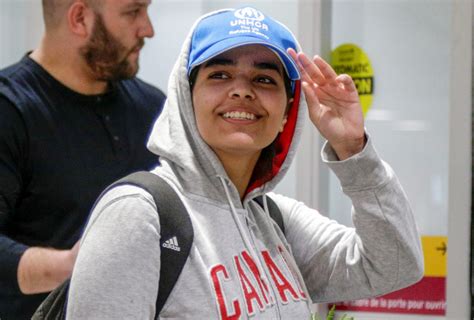 Woman Who Fled Saudi Arabia Reaches Her New Home In Canada Pbs Newshour