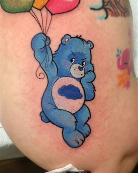 The tattoo has many representations and care should be taken not to end up with something that is very common. Grumpy #carebear done @ soho.ink using @worldfamousink ...