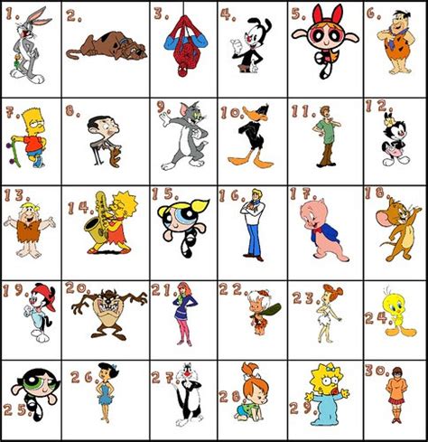 All Cartoon Images With Name Name Sporcle Characters Cartoon Quiz