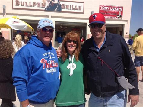 Angelo And His Wife Gail With Phillies Angelo Cataldi