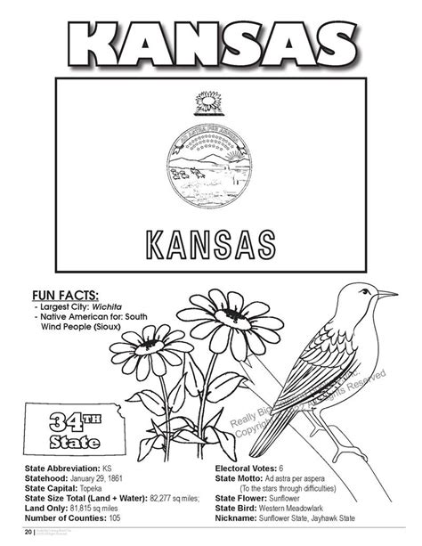 Kansas State Coloring Book Imprint Coloring Books