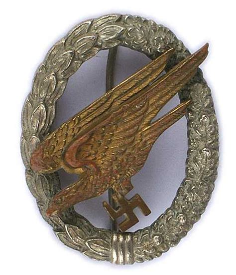 German Wwii Luftwaffe Paratrooper Badge