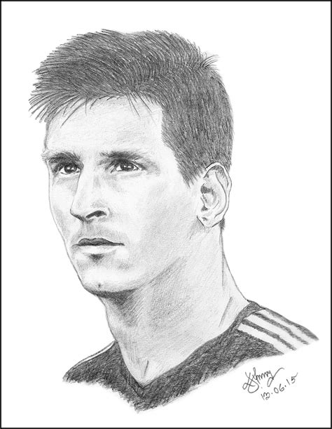 Messi Drawing Sketch Sketch Drawing Idea