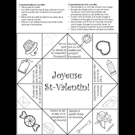 a page from the spanish version of joyeuse st valentine
