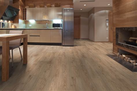 The wide width, light gray color and embossed finish are able to transcend well beyond just one design style to put itself to work in any home or business. Clever Choice - Laminate Flooring