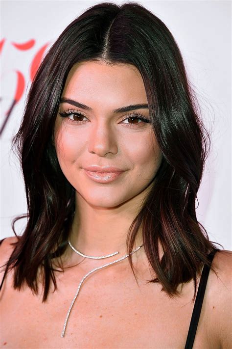 33 Celebrity Brunette Shades We Love Kendall Jenner Hair Beautiful Hair Color Brown Hair Colors