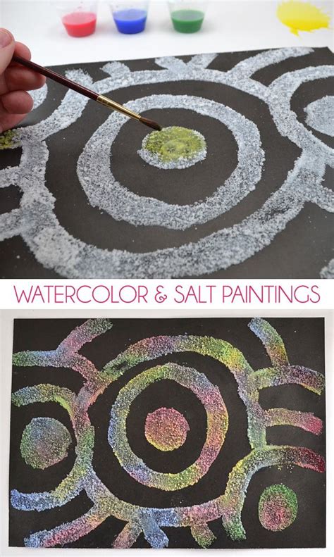 Easy And Fun Salt Paintings Craft Salt Painting Arts And Crafts For