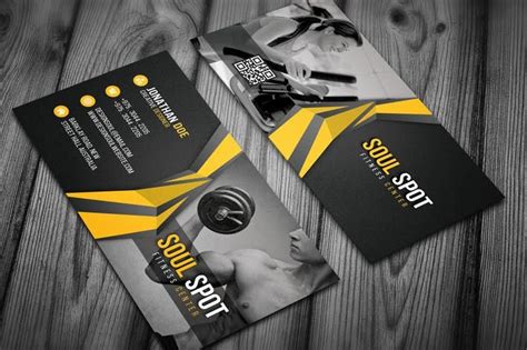 20% off with code summerpartyz. Fitness Business Card by designsoul14 | Fitness business ...