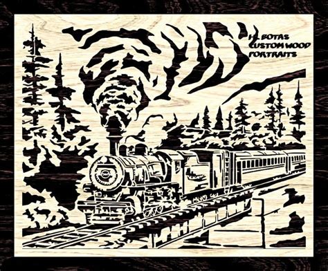 Steam Locomotive Etsy In 2021 Scroll Saw Patterns Scroll Saw