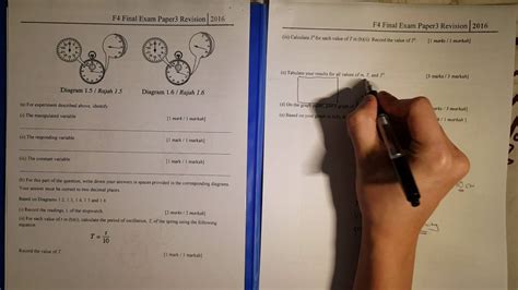 Mrsm pengkalan chepa chemistry unit 2013 guidelines for answering paper 3. SPM Paper 3 Part 1 of 2 - YouTube