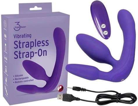 You2toys Vibrating Strapless Strap On 3 Purple Ab 3995