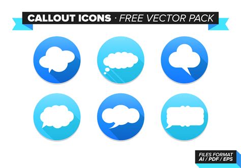 Callout Icons Free Vector Pack 100349 Vector Art At Vecteezy