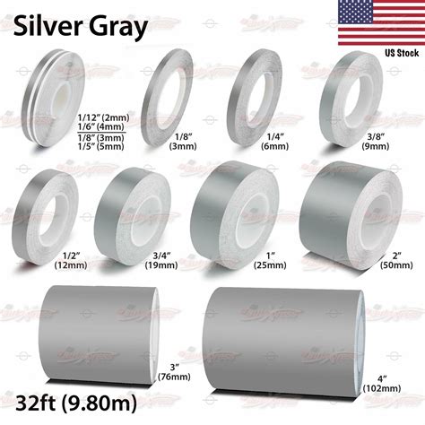Silver Gray Vinyl Pinstriping Pin Stripe Car Motorcycle Line Etsy