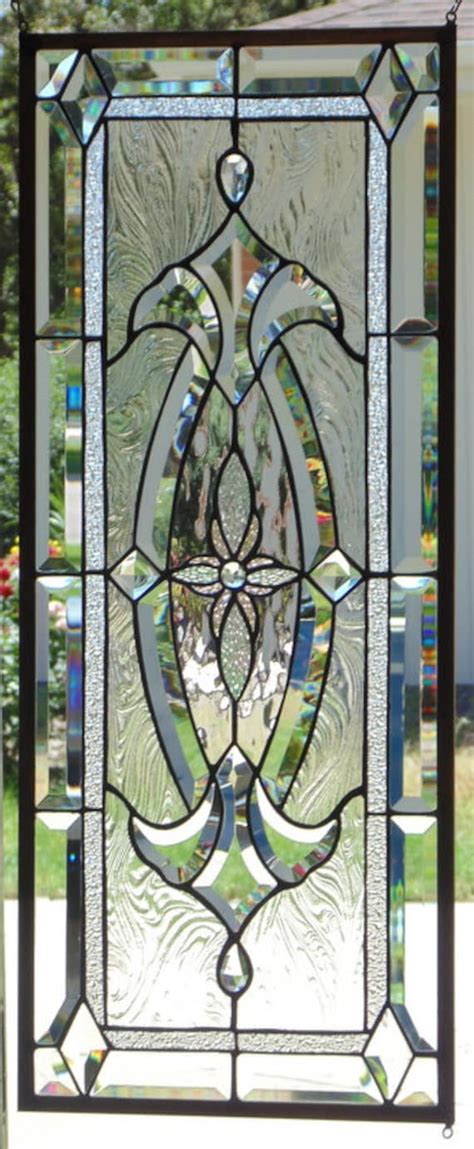 Stained Glass Window Hanging 13 X 32 By Stevesartglass On Etsy