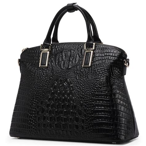 fenge crocodile leather men s handbags business genuine leather horizontal men briefcases large
