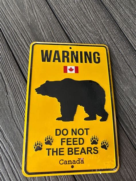 Warning Sign Do Not Feed The Bears Furniture And Home Living Home