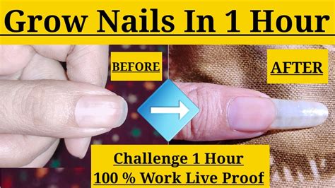Nails Growth In 1 Hour Challenge How To Grow Nails Fastnails Growth
