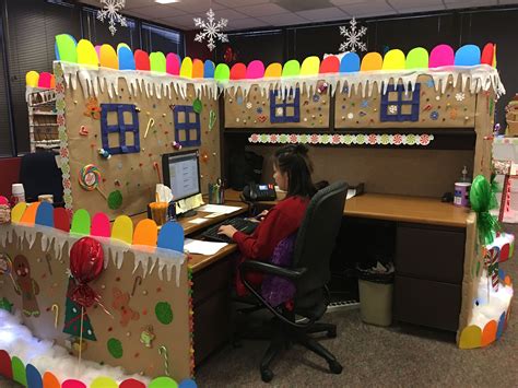 Pin By Angie Garcia On Gingerbread House Office Decorations Office