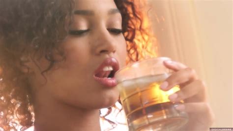 Sexy Ethiopian Woman Sips Her Whiskey Until She Gets Hot And Starts To Undress