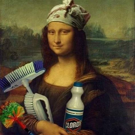 Mona Clean Day Mona Lisa Art Aesthetic Art