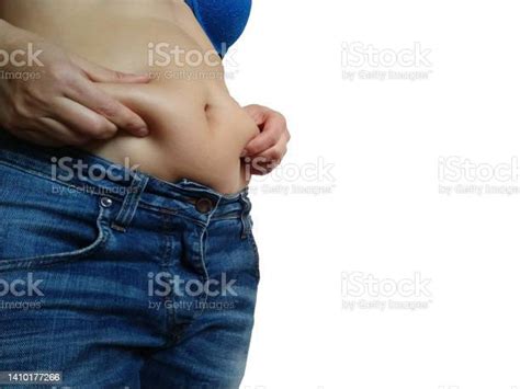Saggy Belly Folds Of Leather And Fat On The Sides Hanging Over The