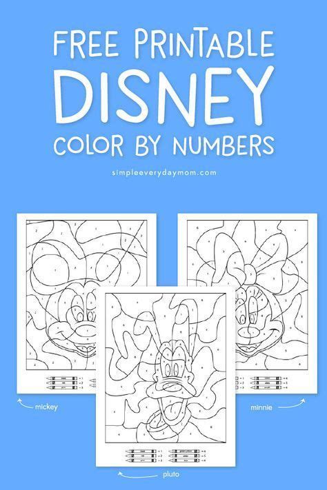 Use crayola® crayons, colored pencils, or markers to color the picture when you're done. Printable Disney color by numbers. These look great for ...