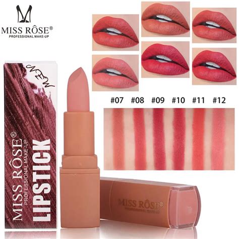 New Matte Lipstick Miss Rose 1pc Cosmetic Waterproof Long Lasting Matte Lipsticks Beauty Makeup