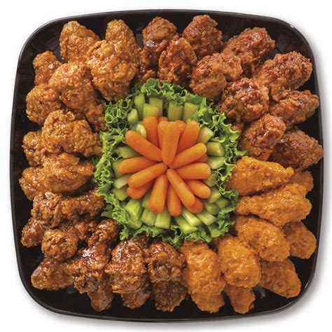 Bites platters are served with a bleu cheese and celery tray at no additional charge. Publix Deli Wing Sampler Platter, Large Serves 26-30 make ...