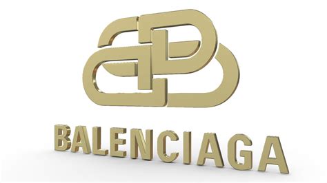 Mirko borsche worked on a collaboration together with gian gisiger in the framework of the design of the new balenciaga logotype. Balenciaga logo 3D Model in Clothing 3DExport