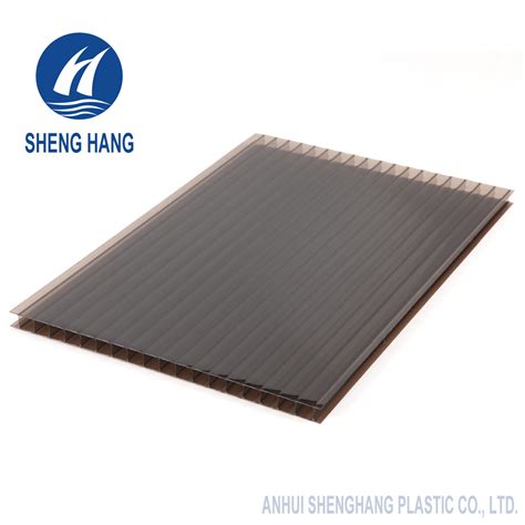 Brown Polycarbonate Twin Wall Pc Sheet For Sunshade China