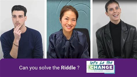 Lets Be The Change Can You Solve The Riddle Youtube