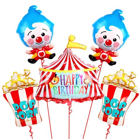 Buy Giant 30 Inch Carnival Balloons Set Pack Of 5 Circus Party