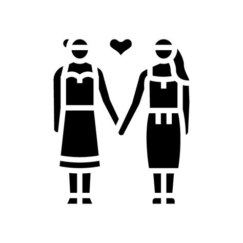 lesbian lgbt couple love glyph icon vector illustration 26819892 vector art at vecteezy