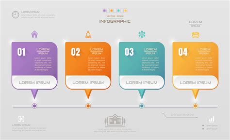 Infographics Design Template With Icons Process Diagram Vector Eps10