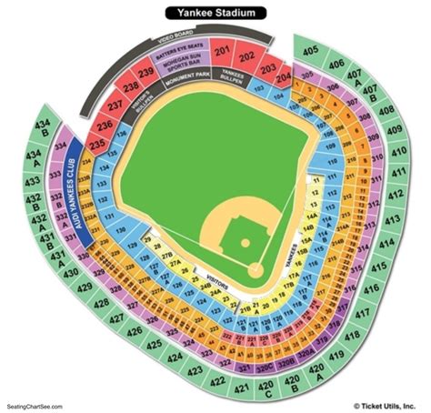 Yankee Stadium Seating Chart Seating Charts And Tickets
