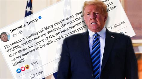 Trump Covid Post Deleted By Facebook And Hidden By Twitter Bbc News