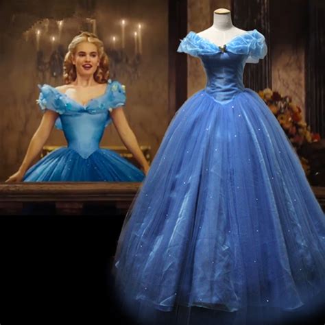 Buy New Movie Deluxe Cinderella Dress Cosplay Costume