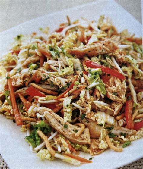 In a small bowl, whisk together vinegar, honey, sesame oil, hoisin sauce, soy sauce, ginger, and garlic. Chinese Chicken Salad Recipe - PB on Life