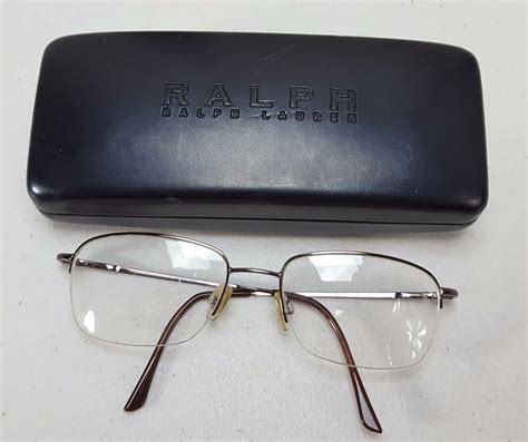 Polo Ralph Lauren Semi Rimless Eyeglass Frames With Case Ebay